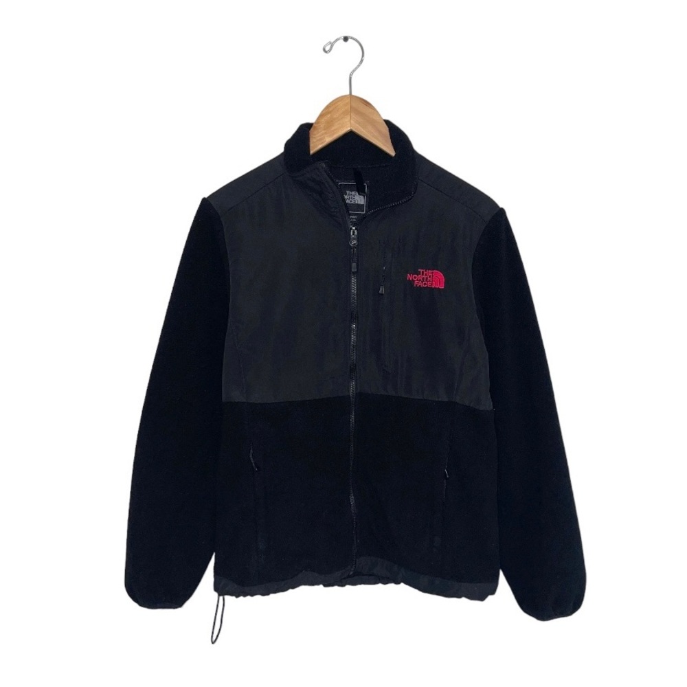 The North Face Vintage Denali Jacket‎ Women Size Medium Black Pink Fleece Zip-up